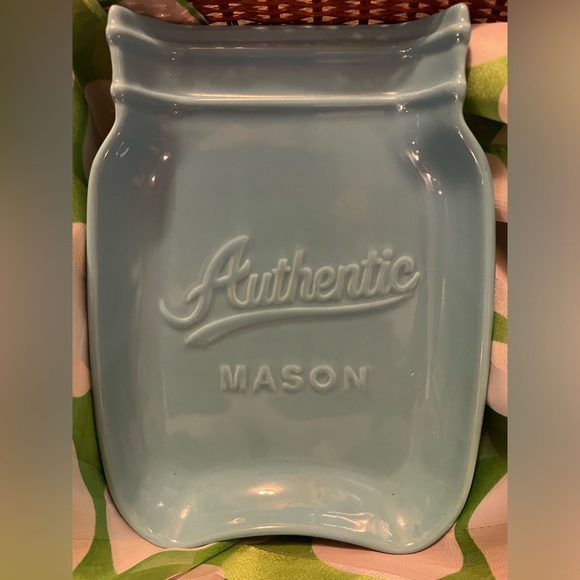 Home Essentials Turquoise Authentic Mason Jar Spoon Rest - Picture 4 of 4